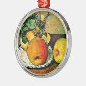 Cezanne - Stillleben mit Äpfeln und Birnen Ornament Aus Metall (Links)