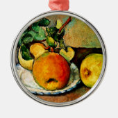 Cezanne - Stillleben mit Äpfeln und Birnen Ornament Aus Metall (Vorne)