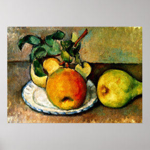 Cezanne - Stillleben mit Äpfeln und Birnen Poster