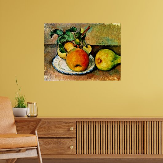 Cezanne - Stillleben mit Äpfeln und Birnen Poster (Wohnzimmer 2)