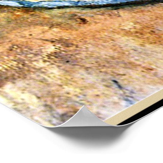 Cezanne - Stillleben mit Äpfeln und Birnen Poster (Ecke)