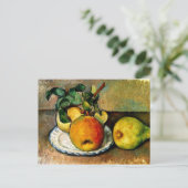 Cezanne - Stillleben mit Äpfeln und Birnen Postkarte (Stehend Vorderseite)