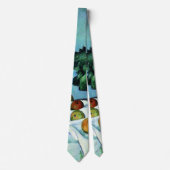 Cezanne - Stillleben mit Äpfeln und Primrosen Krawatte (Vorderseite)