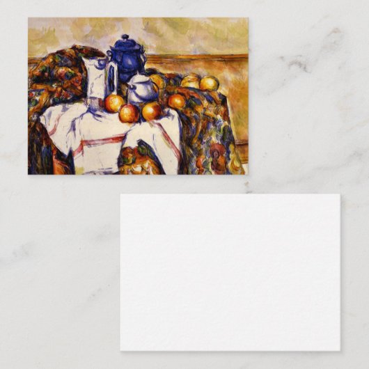 Cezanne - Stillleben mit Blue Pot Mitteilungskarte (Vorne/Hinten)