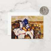 Cezanne - Stillleben mit Blue Pot Mitteilungskarte (Vorderseite/Rückseite Beispiel)