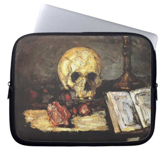 Cezanne - Stillleben mit dem Schädel Laptopschutzhülle (Vorderseite)