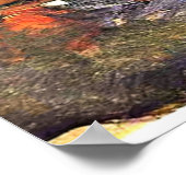 Cezanne - Stillleben mit Flaschen und Äpfeln Poster (Ecke)