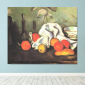 Cezanne - Stillleben mit Früchten Leinwanddruck (Insitu (Holzboden))