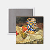 Cezanne - Stillleben mit italienischem Erdgeschirr Magnet (Vorderseite/Rückseite)
