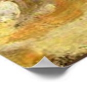 Cezanne - Stillleben mit italienischem Erdgeschirr Poster (Ecke)