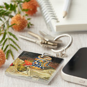 Cezanne - Stillleben mit italienischem Erdgeschirr Schlüsselanhänger (Vorderseite rechts)