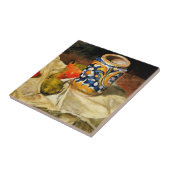 Cezanne: Stillleben mit italienischer Earthenware  Fliese (Seite)