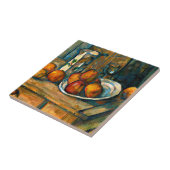 Cezanne - Stillleben mit Milchsaft und Obst Fliese (Seite)