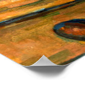 Cezanne - Stillleben mit Milchsaft und Obst Poster (Ecke)