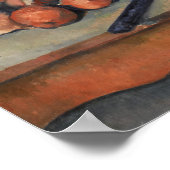 Cézanne - Stillleben mit Onionen Poster (Ecke)