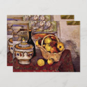 Cezanne - Stillleben mit Tureen Postkarte (Vorne/Hinten)