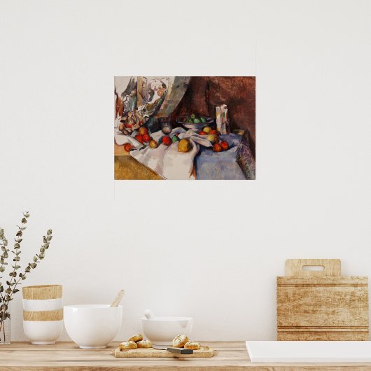 Cézanne - Stillleben Poster (Küche)