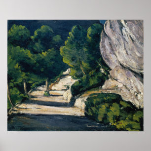 Cézanne - Straße mit Bäumen in Rocky Mountains Poster