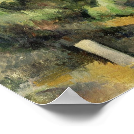 Cézanne - The Red Rock Poster (Ecke)