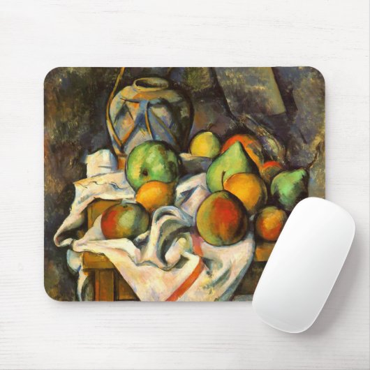 Cezanne Vase Paille Vintage Kunst Mousepad (Mit Mouse)