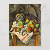 Cezanne Vase Paille Vintage Kunst Postkarte (Vorderseite)