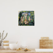 Cézanne - Vier Bathers 1880 Poster (Küche)