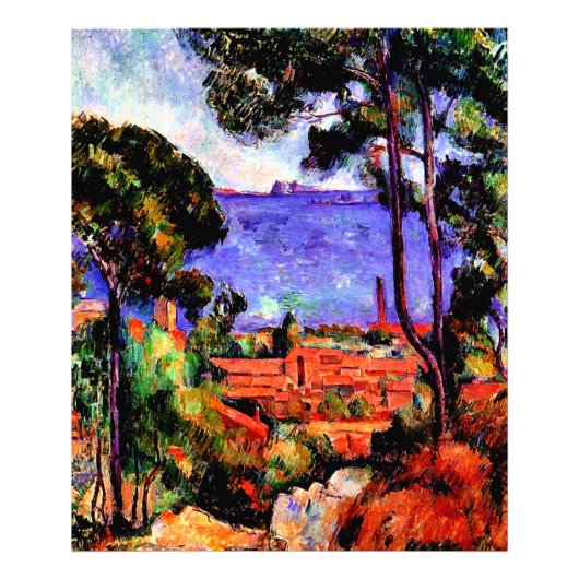 Cezanne - View through the Trees Fotodruck (Vorne)