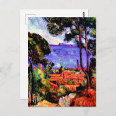 Cezanne - View through the Trees Postkarte (Vorne/Hinten)