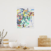 Cezanne Village in Gardanne Poster (Küche)