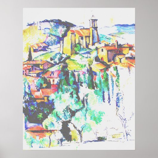 Cezanne Village in Gardanne Poster (Vorne)