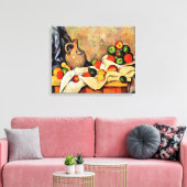 Cezanne - Vorhang, Jug und Obst, Leinwanddruck (Insitu (Wohnzimmer))