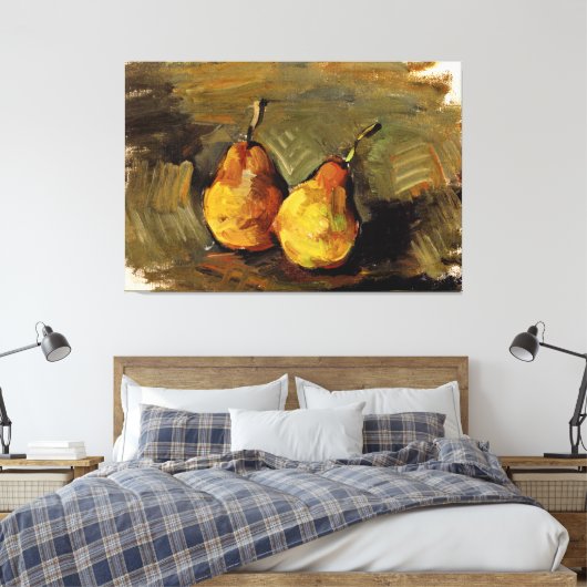 Cezanne - Zwei Birnen Leinwanddruck (Insitu (Schlafzimmer))