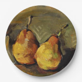 Cezanne - Zwei Birnen Pappteller (Vorderseite)