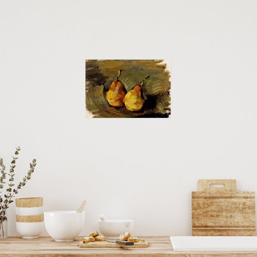 Cezanne - Zwei Birnen Poster (Küche)