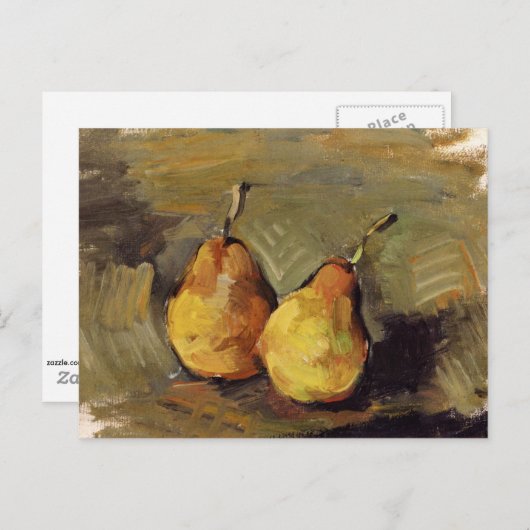 Cezanne - Zwei Birnen Postkarte (Vorne/Hinten)