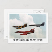 CF-104 STARFIGHTER POSTKARTE (Vorne/Hinten)