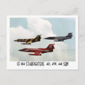 CF-104 STARFIGHTER POSTKARTE (Vorderseite)