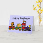 CF- Cartoon Train mit Hunden und Giraffe Karte (Gelbe Blume)
