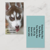CF Husky-Welpen-Visitenkarten Visitenkarte (Vorne/Hinten)