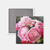 CF - Rosa Peony Magnet (Vorderseite/Rückseite)