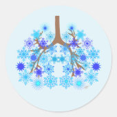 CF Winter Runder Aufkleber (Vorderseite)