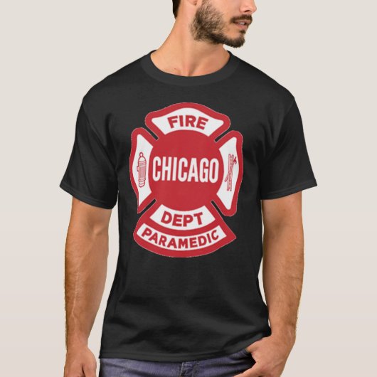 CFD Chicago Fire Department Paramedic T-Shirt (Vorderseite)