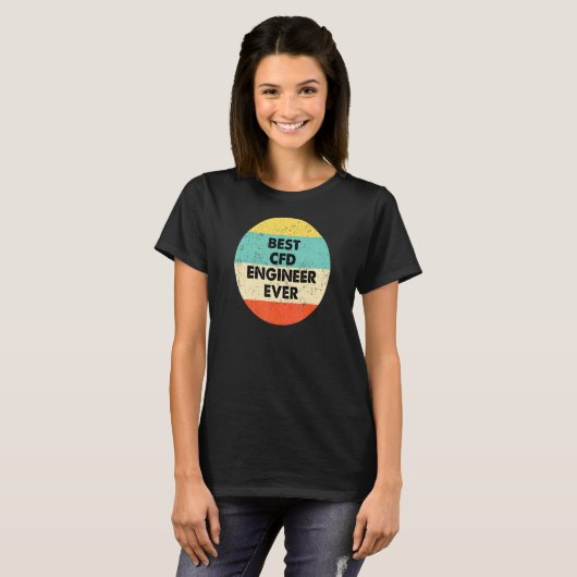 CFD Engineer Bester CFD-Engineer T-Shirt (Vorne ganz)