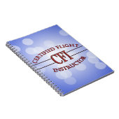 CFI LOGO RED CERTIFIFIFIFIED FLIGHT INSTRUCTOR NOTIZBLOCK (Rechte Seite)