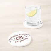 CFI LOGO RED CERTIFIFIFIFIED FLIGHT INSTRUCTOR SANDSTEIN UNTERSETZER (Seite)