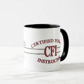 CFI LOGO RED CERTIFIFIFIFIED FLIGHT INSTRUCTOR TASSE (VorderseiteRechts)