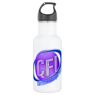 CFI ORB SWOOSH LOGO ZERTIFIZIERTER FLUGZEUG EDELSTAHLFLASCHE