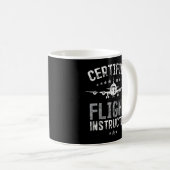 CFI Pilot Fluggeschenk Flying Certified Flight in Kaffeetasse (VorderseiteRechts)