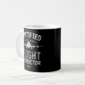 CFI Pilot Fluggeschenk Flying Certified Flight in Kaffeetasse (Vorderseite Links)
