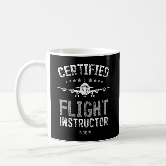 CFI Pilot Fluggeschenk Flying Certified Flight in Kaffeetasse (Links)